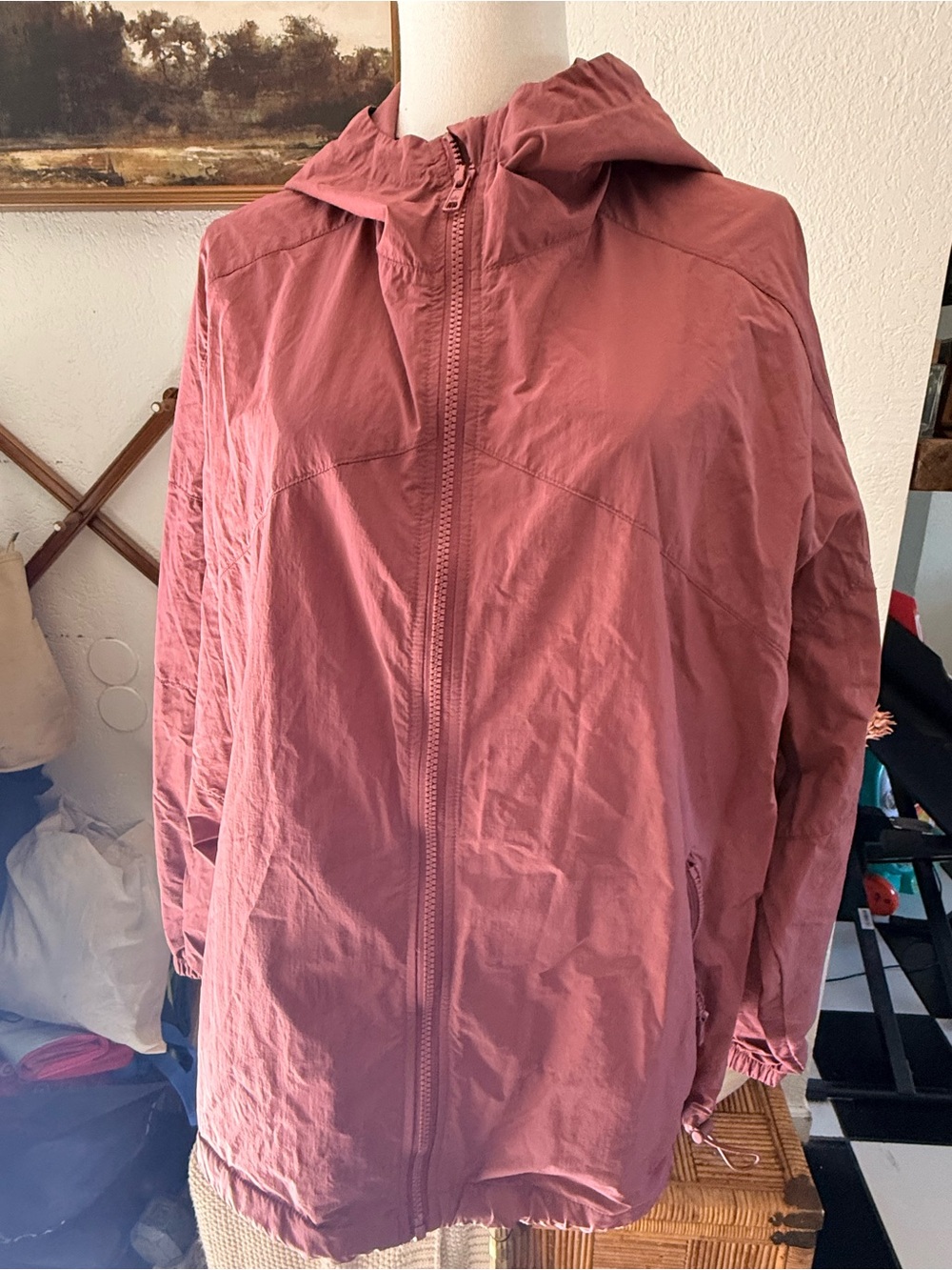 ALO Yoga Hooded Utility Jacket in Dusty Rose